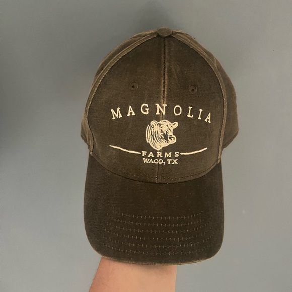 Magnolia Farms Waco, TX Wrapback Waxed Baseball Hat Cap Distressed - Picture 1 of 6